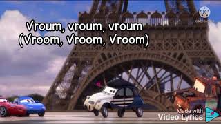 My heart goes vroom. song lyrics. cars 2. English translation