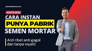 Pengusaha Bata Hebel / Bata Ringan wajib Punya Mesin Mortar Mini ini Modal 100Jt-an Bisa Jadi Juragan Mortar