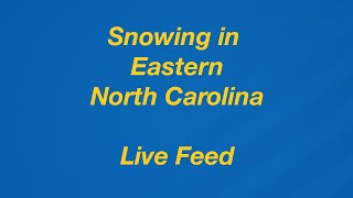 Snowing in Eastern North Carolina | Live Feed