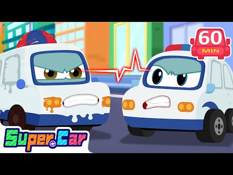 Thrilling Police Car Adventure🚓Can You Find the Real Police Car? | Kids Cartoons | SuperCar