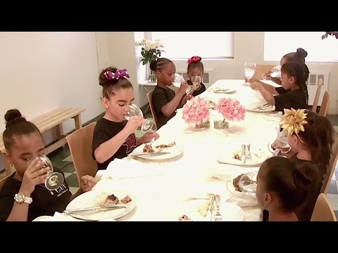 Learning good manners! Check out this etiquette school for girls