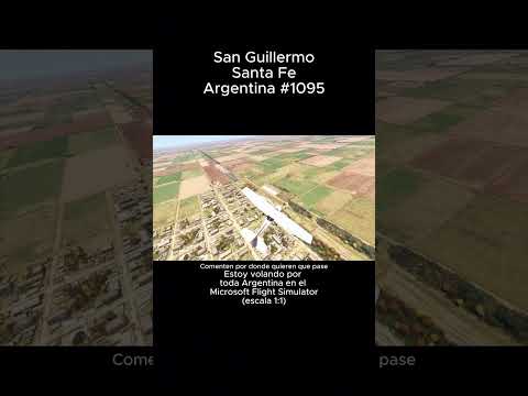 San Guillermo, Santa Fe desde el Microsoft Flight Simulator #sanguillermo #santafe #msfs #argentina