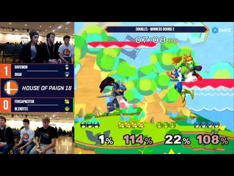 House of Paign 18 - Davemon & Grab vs. FoxCapacitor & Blendtec - SSBM - Doubles - Winners Round 2