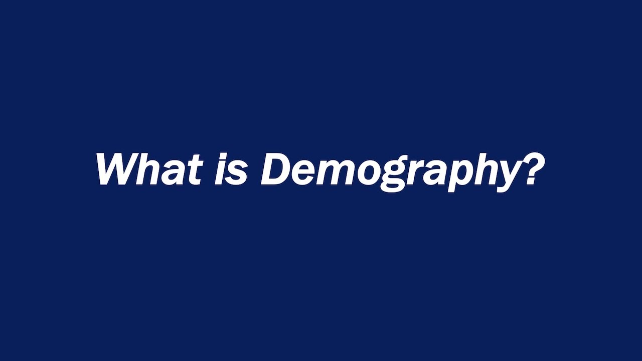 What is Demography?