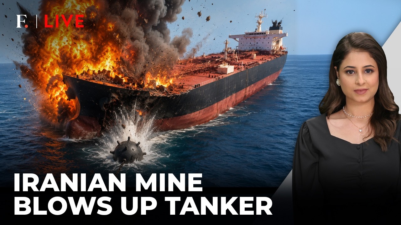 Hormuz Tanker Explodes After 'Violating' Iran-Approved Route | Firstpost Live
