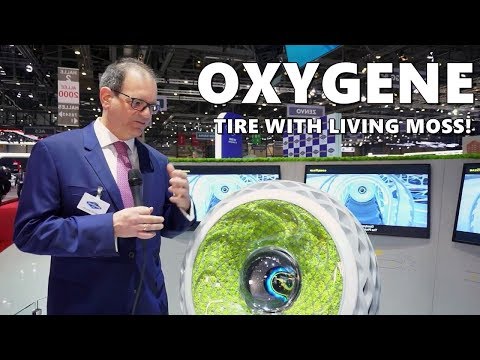 Goodyear Oxygene Concept Tire Filled with Living Moss!