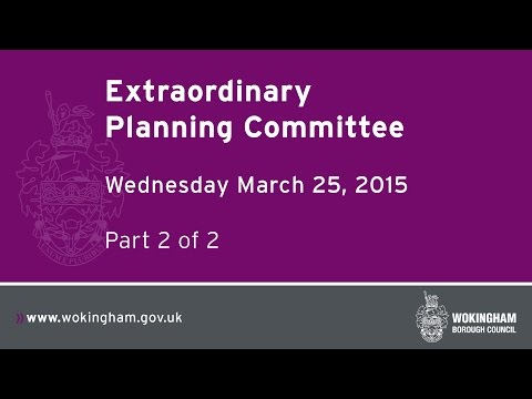 Extraordinary Planning Committee - 25.03.15 (Part 2)