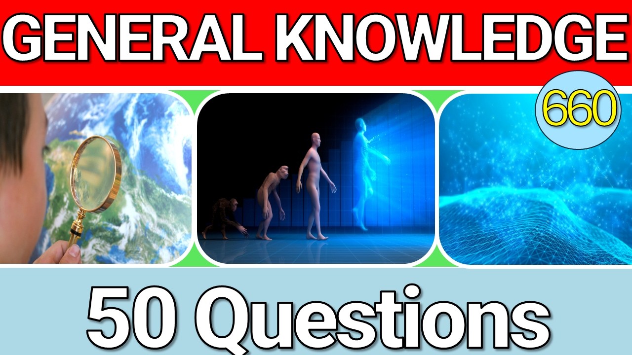 Educational General Knowledge Quiz Trivia 660 📚💡| Can You Answer All 50 Questions Correctly? 2026