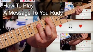 'A Message To You Rudy' The Specials Guitar & Bass Lesson