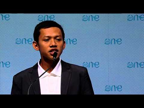 Ahmad Affandi Addresses the Education Plenary: One Young World Summit 2012