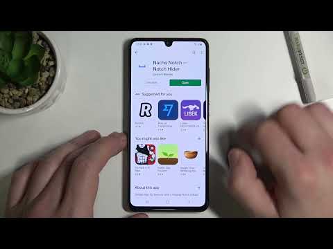 How to Hide Notch in SAMSUNG Galaxy A41 (Use Nacho Notch App)