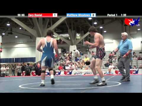 Cory Daniel vs. Matthew Meadows at 2013 Junior Nationals - FILA - GR
