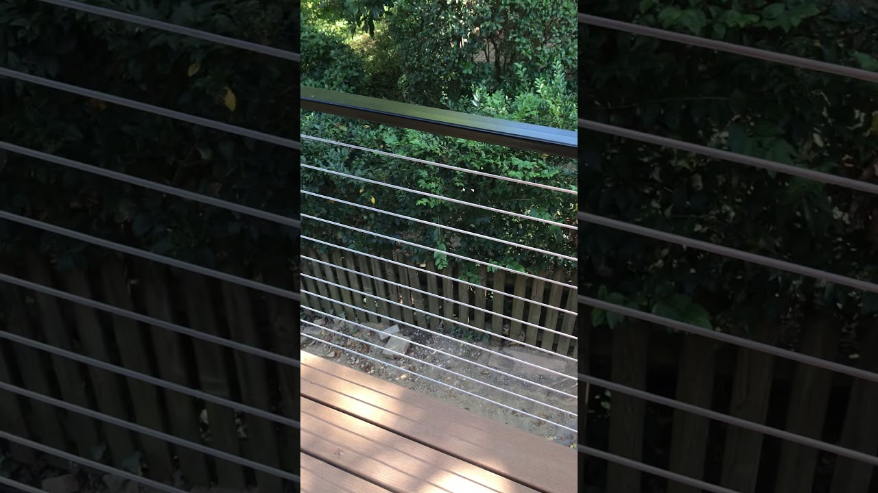 Instalación de barandillas con cables de acero inoxidable