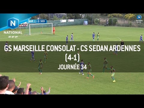 J34 : GS Consolat Marseille - CS Sedan Ardennes (4-1), le résumé