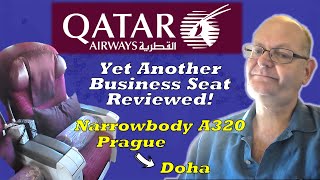 Narrowbody Business Class - Qatar Airways A320 from Prague to Doha