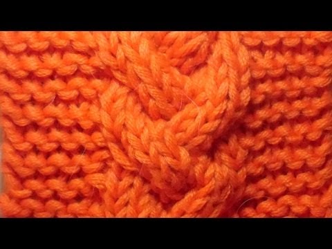 Knitting a braided cable - cable pattern - knitting pattern