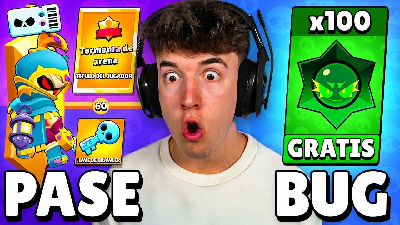 COMPRO *TODO* EL NUEVO PASE Y BUG de 100 DROPS CAOTICOS GRATIS en BRAWL STARS