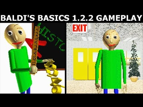 Baldi's Basics In Education and Learning 1.2.2 Gameplay No. 2 (No Commentary Playthrough)