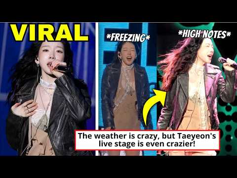 Taeyeon Live Vocals Goes Viral Despite Had to Fight With Strong Winds and Cold Weather