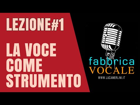 Lezione#1 LA VOCE COME STRUMENTO