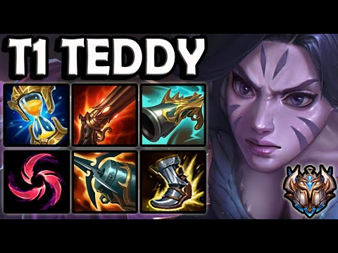 T1 Teddy KAISA vs XAYAH ADC [ Quadrakill ] Patch 11.2 Ranked Challenger Korea ✅