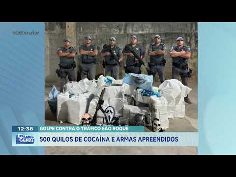 Golpe contra o tráfico em São Roque: 500 quilos de cocaína e armas apreendidas