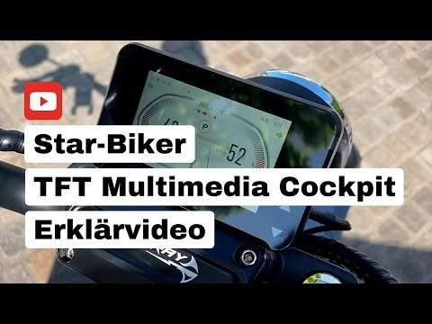 Star-Biker TFT Multimedia Cockpit für Chopper 6.0s – Das smarte Display für deinen Luqi HL6.0 ⚡