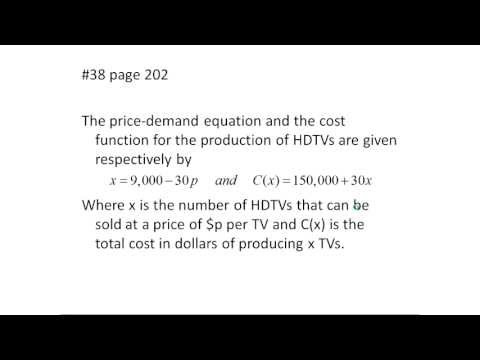 Examples of Using Marginal Analysis - Business Calculus (MTH 145 Section 3-7)