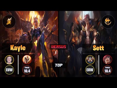 Jenax KAYLE (Top) [Fleet Footwork] VS SETT - Challenger EUW Patch 10.4