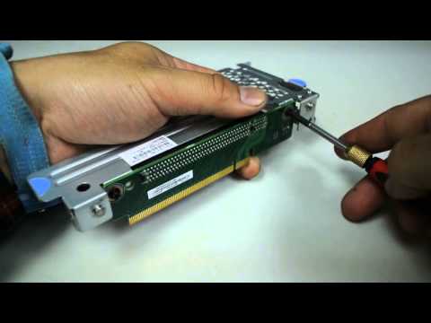IBM System x3550 M4 removing the PCI riser card bracket