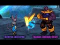 Beerus All Form VS Thanos Infinity War In Jump Force Mugen