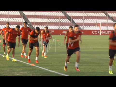 Entrenamiento del Sevilla FC el 15/08/16