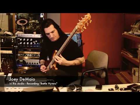 Joey DeMaio recording "Battle Hymn"