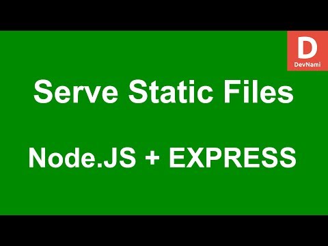 Express js How To Serve Static Files in Node js