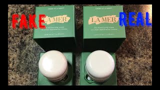 LA MER The Moisturizing Cream Real Vs Fake Cream- Fake or Authentic CREME DE LA MER