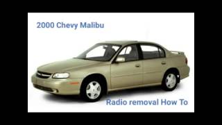 2000 Chevy Malibu radio removal (1997-2003)