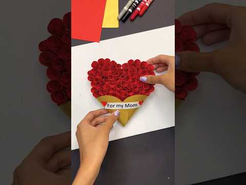 Rate this gift card from 0-1000 ❤️🥰 #shorts #diy #tutorial #art #crafts #creative #craft #mom