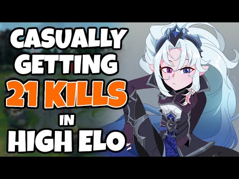 Casual 21 Kill Zoe Game in High Elo, damage chart at end makes it look like a 1v5 | 12.11?
