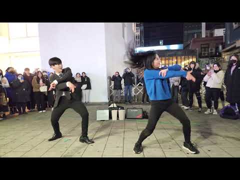 20230131 Tue. HyoJin#김효진&YuKagawa#유카가와 Hongdae Busking 홍대 버스킹 SnowHorse#눈말 215837