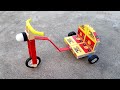 How To Make Cycle Rickshaw At Home Diy Matchbox Cycle Rickshaw
