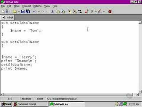 Perl Tutorials -Part 92 - Variable scope