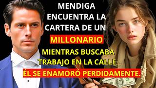 MENDIGA ENCUENTRA LA CARTERA DE UN MILLONARIO MIENTRAS BUSCABA TRABAJO EN LA CALLE; Y ÉL SE ENAMORÓ