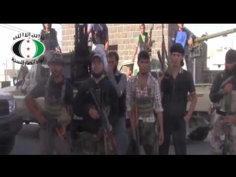 السيطرة على بلدة دير العدس من قبل لواء أنصار السنة في محافظة درعا