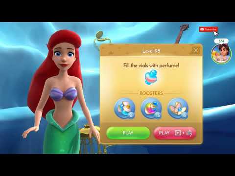 #Disney #Princess Majestic Quest Oasis #Ariel Little Mermaid, Gameplay Walkthrough Part 19 Android