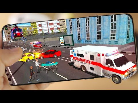 US City Rescue Ambulance Missions 2019 🚑 🚁 - Android Gameplay - Ambulance Simulator Diver