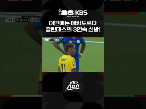 이번에는 에콰도르다, 갈린데스의 3연속 선방! #shorts / KBS