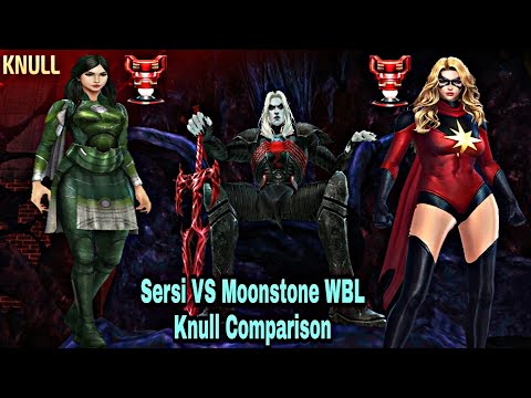 Sersi VS Moonstone WBL Knull Comparison - Marvel Future Fight