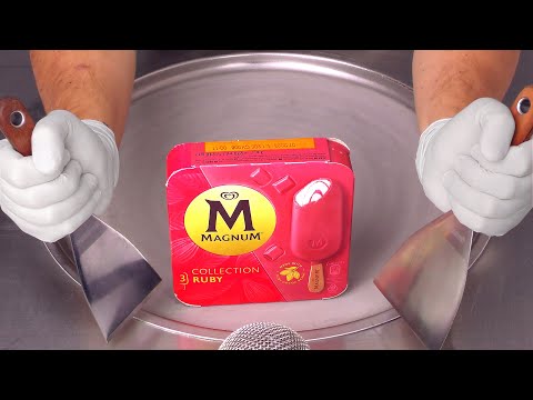 Pink MAGNUM - Ice Cream Rolls | how to make a Popsicle to a huge Cup of Ice Cream | Dessert ASMR