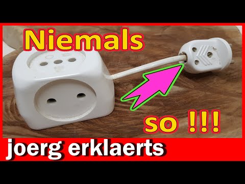 💥Stecker an Kabel anschließen Schuko Stecker montieren genial einfach DIY Tutorial No.378