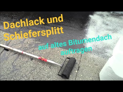 Paint the old flat roof with roofing paint. Protect the welded membrane and sprinkle it with slat...